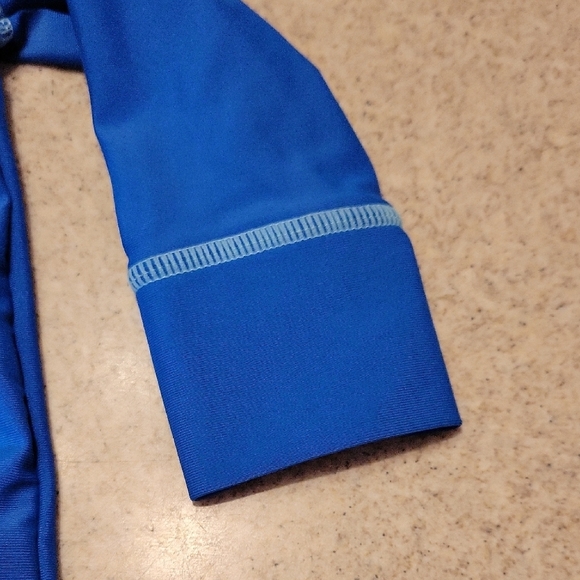 Target Brand Blue "Little Squirt" Kids Swim Shirt SIZE 6-9 Months - Picture 3 of 5